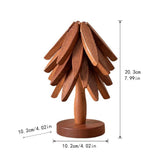 Maxbell DIY Christmas Tree Coaster Set Funny Table Setting for Bowls Hot Dishes Mugs