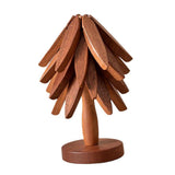 Maxbell DIY Christmas Tree Coaster Set Funny Table Setting for Bowls Hot Dishes Mugs
