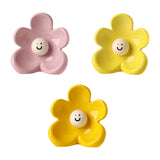 Maxbell Flower Vase Unique Cute Smiling Face Plant Pot for Porch Bedroom Dining Room pink
