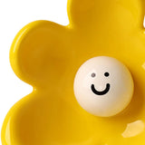 Maxbell Flower Vase Unique Cute Smiling Face Plant Pot for Porch Bedroom Dining Room yellow