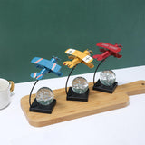 Maxbell Airplane Model Collection Multifunctional Plane Statue for Bedroom Cafe Home Red