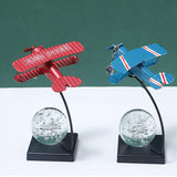 Maxbell Airplane Model Collection Multifunctional Plane Statue for Bedroom Cafe Home Red