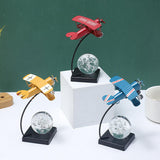 Maxbell Airplane Model Collection Multifunctional Plane Statue for Bedroom Cafe Home Red