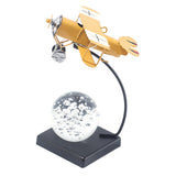 Maxbell Airplane Model Collection Multifunctional Plane Statue for Bedroom Cafe Home Yellow
