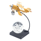 Maxbell Airplane Model Collection Multifunctional Plane Statue for Bedroom Cafe Home Yellow