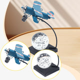 Maxbell Airplane Model Collection Multifunctional Plane Statue for Bedroom Cafe Home Blue