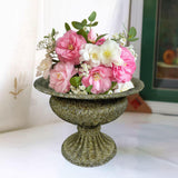 Maxbell Flower Vase Decoration Floral Arrangement for Home Bookshelf Valentine's Day Bottom Dia 10 cm