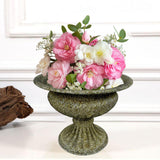 Maxbell Flower Vase Decoration Floral Arrangement for Home Bookshelf Valentine's Day Bottom Dia 10 cm
