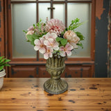 Maxbell Flower Vase Decoration Floral Arrangement for Home Bookshelf Valentine's Day Bottom Dia 10 cm