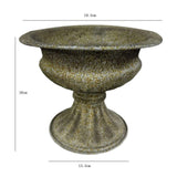 Maxbell Flower Vase Decoration Floral Arrangement for Home Bookshelf Valentine's Day Bottom Dia 13.5 cm