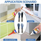Maxbell 4x Caulk Finishing Tools Grout Caulk Applicators for Window Kitchen Bathroom