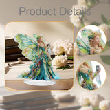 Maxbell 2D Flat Butterfly Wing Fairy Desktop Ornament for Birthday Gift Party Favor