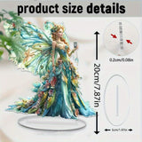 Maxbell 2D Flat Butterfly Wing Fairy Desktop Ornament for Birthday Gift Party Favor
