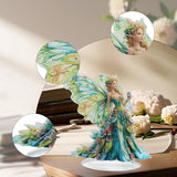 Maxbell 2D Flat Butterfly Wing Fairy Desktop Ornament for Birthday Gift Party Favor