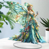 Maxbell 2D Flat Butterfly Wing Fairy Desktop Ornament for Birthday Gift Party Favor
