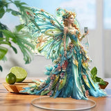 Maxbell 2D Flat Butterfly Wing Fairy Desktop Ornament for Birthday Gift Party Favor