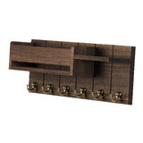 Maxbell Key Holder Wall Mount Rustic Wall Storage Shelf for Dorm Living Room Kitchen