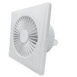 Maxbell Solar Exhaust Fan Silent Sturdy Accessories for Greenhouse Pet House Outside White 4 Inch
