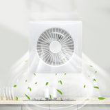 Maxbell Solar Exhaust Fan Silent Sturdy Accessories for Greenhouse Pet House Outside White 4 Inch
