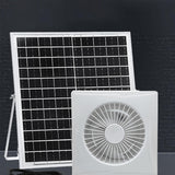 Maxbell Solar Exhaust Fan Silent Sturdy Accessories for Greenhouse Pet House Outside White 4 Inch