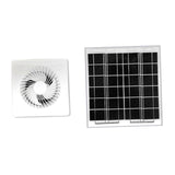 Maxbell Solar Exhaust Fan Silent Sturdy Accessories for Greenhouse Pet House Outside White 4 Inch