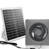 Maxbell Solar Exhaust Fan Silent Sturdy Accessories for Greenhouse Pet House Outside Gray 6 Inch