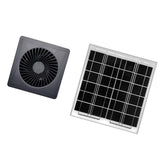 Maxbell Solar Exhaust Fan Silent Sturdy Accessories for Greenhouse Pet House Outside Gray 6 Inch