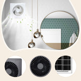 Maxbell Solar Exhaust Fan Silent Sturdy Accessories for Greenhouse Pet House Outside Gray 6 Inch