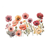 Maxbell 2x Flower Wall Sticker Removable Floral Mural for Bedroom Dining Room Office