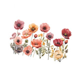 Maxbell 2x Flower Wall Sticker Removable Floral Mural for Bedroom Dining Room Office