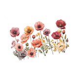 Maxbell 2x Flower Wall Sticker Removable Floral Mural for Bedroom Dining Room Office