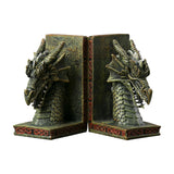 Maxbell 2 Pieces Western Dragon Statue Bookends for Study Room Accessories Versatile