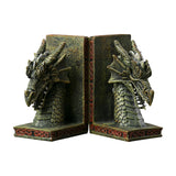 Maxbell 2 Pieces Western Dragon Statue Bookends for Study Room Accessories Versatile