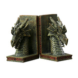Maxbell 2 Pieces Western Dragon Statue Bookends for Study Room Accessories Versatile