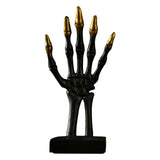 Maxbell Haunted Halloween Skull Hand Sculpture Black Multifunctional 3.7x3.1x7.5inch