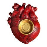 Maxbell Halloween Sculpture Human Heart Candle Holder for Home Theme Party Fireplace