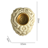 Maxbell Human Brain Candle Holder Halloween Sculpture for Fireplace Theme Party Home