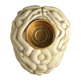 Maxbell Human Brain Candle Holder Halloween Sculpture for Fireplace Theme Party Home
