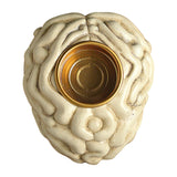 Maxbell Human Brain Candle Holder Halloween Sculpture for Fireplace Theme Party Home