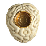 Maxbell Human Brain Candle Holder Halloween Sculpture for Fireplace Theme Party Home