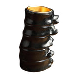 Maxbell Spine Shaped Candle Holder Halloween Ornament for Fireplace Dining Room Home Black