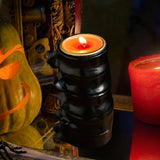 Maxbell Spine Shaped Candle Holder Halloween Ornament for Fireplace Dining Room Home Black