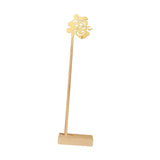Maxbell Calligraphy Pen Holder Chinese Fu Character for Home Calligraphy Lovers Gift Gold