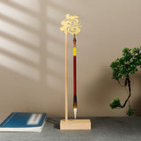 Maxbell Calligraphy Pen Holder Chinese Fu Character for Home Calligraphy Lovers Gift Gold