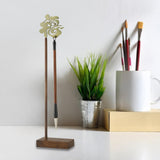 Maxbell Calligraphy Pen Holder Chinese Fu Character for Home Calligraphy Lovers Gift Antique Design Cyan