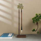 Maxbell Calligraphy Pen Holder Chinese Fu Character for Home Calligraphy Lovers Gift Antique Design Cyan