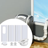 Maxbell Portable Air Conditioner Window Kit Window Vent Kit for Repairing Fitment 4PCS