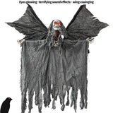 Maxbell Electric Halloween Hanging Ghost Ghost Ornament for Courtyard Garden Holiday