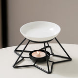 Maxbell Essential Oil Burner Birthday Gift Incense Aroma Diffuser for Hotel SPA Desk Black Base