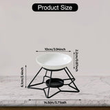Maxbell Essential Oil Burner Birthday Gift Incense Aroma Diffuser for Hotel SPA Desk Black Base